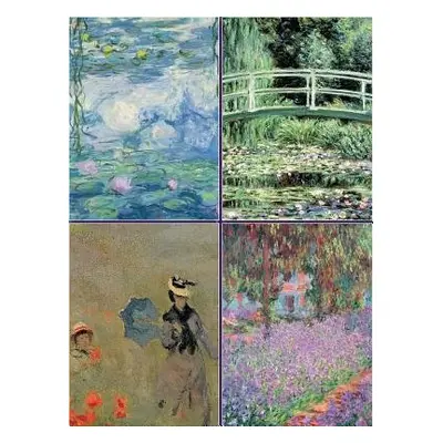 Set of Four Magnetic Notepads: Monet