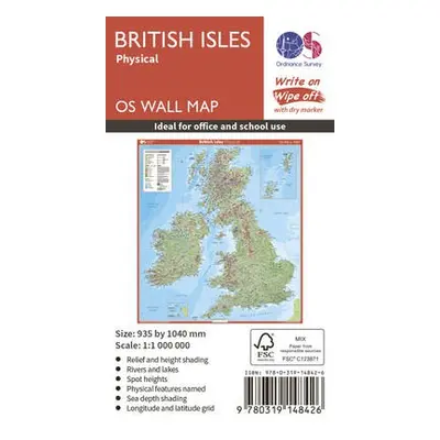 British Isles Physical - Ordnance Survey