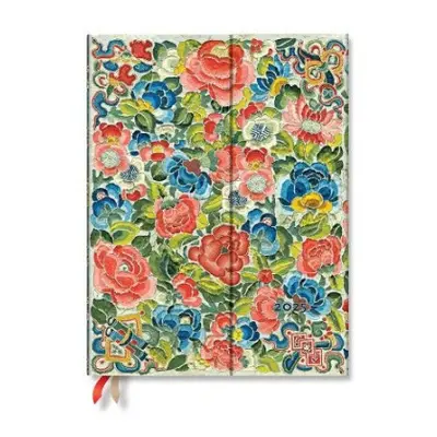 Pear Garden (Peking Opera Embroidery) Ultra 12-month Vertical Hardback Dayplanner 2025 (Wrap Clo