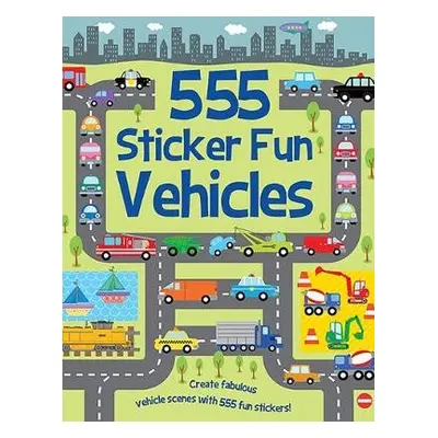 555 Sticker Fun - Vehicles Activity Book - Mayes, Susan