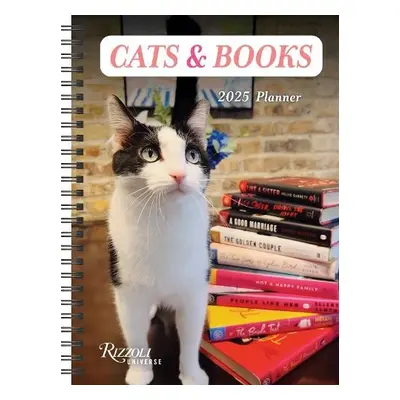 Cats a Books 16-Month 2025 Planner Calendar - Rizzoli Universe