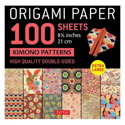 Origami Paper 100 sheets Kimono Patterns 8 1/4" (21 cm)