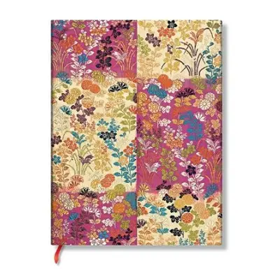 Kara-ori Pink (Japanese Kimono) Ultra Unlined Softcover Flexi Journal (Elastic Band Closure) - P