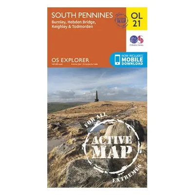 South Pennines, Burnley, Hebden Bridge, Keighley a Todmorden - Ordnance Survey