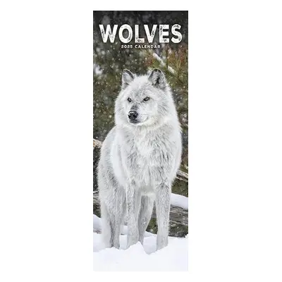 Wolves Slim Calendar 2025 Slimline Calendar - 12 Month