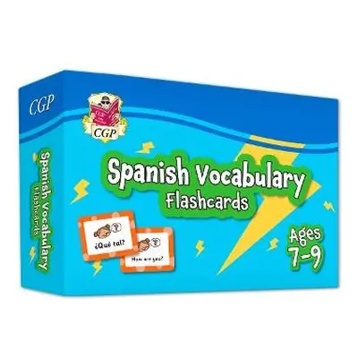 Spanish Vocabulary Flashcards for Ages 7-9 (with Free Online Audio) - CGP Books