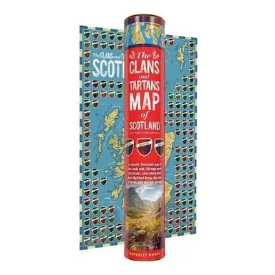 Clans and Tartans Map of Scotland - Books, Waverley