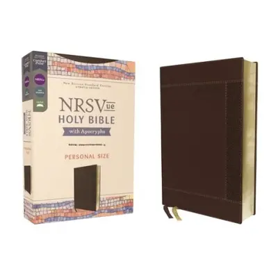 NRSVue, Holy Bible with Apocrypha, Personal Size, Leathersoft, Brown, Comfort Print - Zondervan