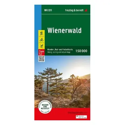 Vienna Woods (Wienerwald) Hiking, Cycling a Leisure Map