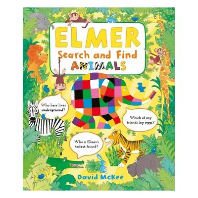 Elmer Search and Find Animals - McKee, David