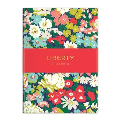 Liberty Floral Sticky Notes Hard Cover Book