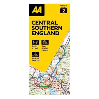 AA Road Map Central Southern England