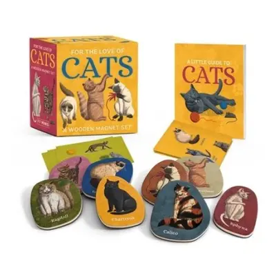 For the Love of Cats: A Wooden Magnet Set - Berkowitz, Eliza