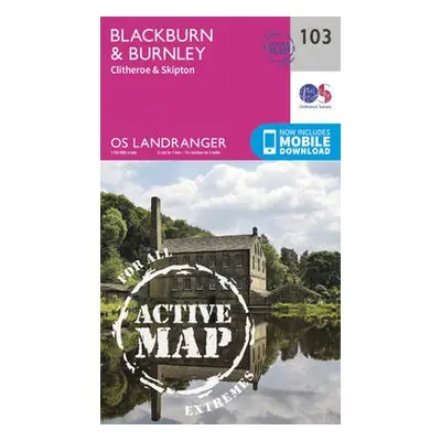 Blackburn a Burnley, Clitheroe a Skipton - Ordnance Survey