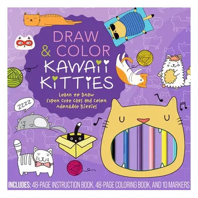 Draw a Color Kawaii Kitties Kit - Editors of Rock Point