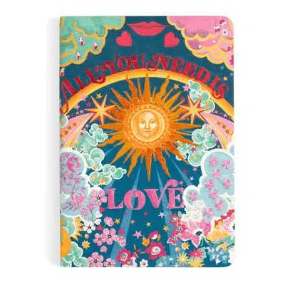 Liberty All You Need is Love B5 Handmade Embroidered Journal