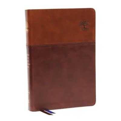 NKJV, Matthew Henry Daily Devotional Bible, Leathersoft, Brown, Red Letter, Comfort Print - Thom