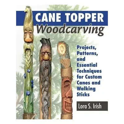 Cane Topper Wood Carving - Irish, Lora S.