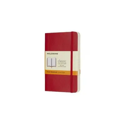 Moleskine Scarlet Red Pocket Ruled Notebook Soft