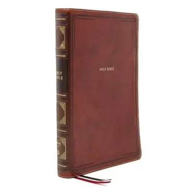 NKJV Holy Bible, Super Giant Print Reference Bible, Brown Leathersoft, 43,000 Cross references, 