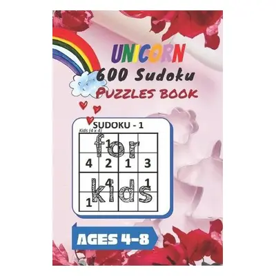 Unicorn 600 Sudoku Puzzles book for kids Ages 4-8 - Pen, Wild a Mate, Puzzle