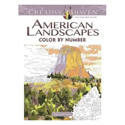 Creative Haven American Landscapes Color by Number Coloring Book - Pereira, Diego