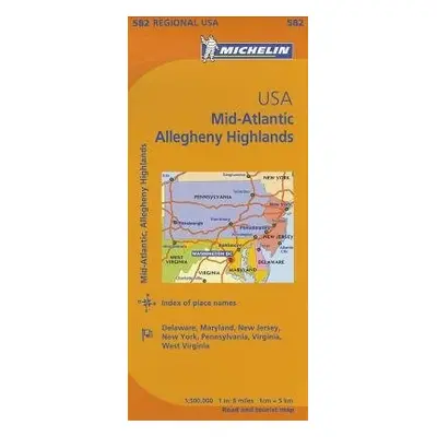 Midatlantic - Michelin Regional Map 582 - Michelin