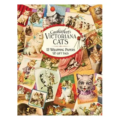 Cynthia Hart's Victoriana Cats: 12 Wrapping Papers and Gift Tags - Hart, Cynthia