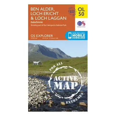 Ben Alder, Loch Ericht a Loch Laggan, Dalwhinnie - Ordnance Survey