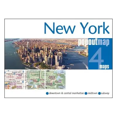 New York PopOut Map - pocket size, pop up map of new york city