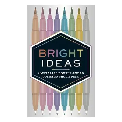 Bright Ideas: 8 Metallic Double-Ended Colored Brush Pens