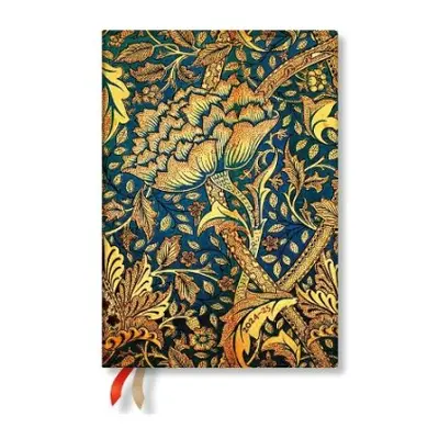 Morris Windrush (William Morris) Midi 12-month Horizontal Softcover Flexi Dayplanner 2025 (Elast