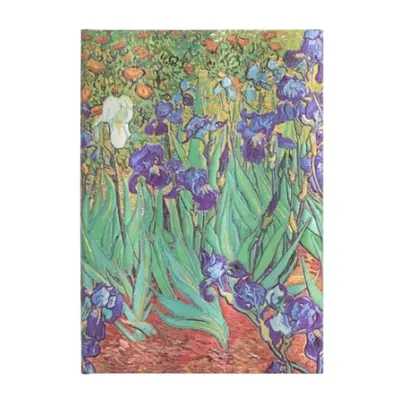 Van Gogh’s Irises Midi Unlined Hardcover Journal - Paperblanks