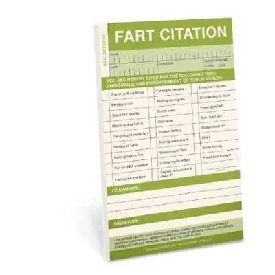 Knock Knock Fart Sticky Citation Pad