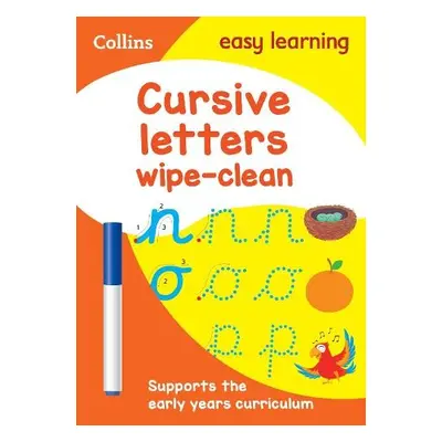 Cursive Letters Age 3-5 Wipe Clean Activity Book - Collins Easy Learning