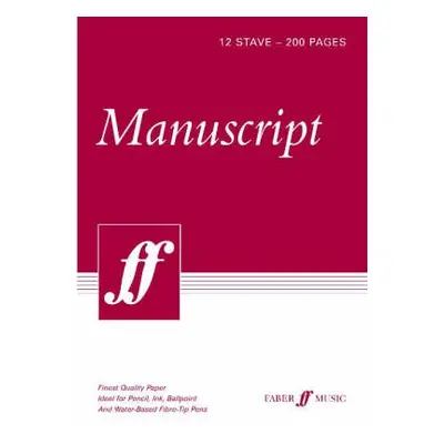 200-page A4 Manuscript Pad, 12-stave