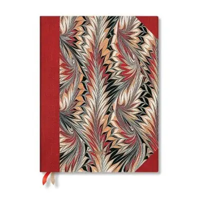 Rubedo (Cockerell Marbled Paper) Ultra 12-month Day-at-a-time Softcover Flexi Dayplanner 2025 (E