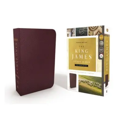 KJV, The King James Study Bible, Bonded Leather, Burgundy, Red Letter, Full-Color Edition - Thom