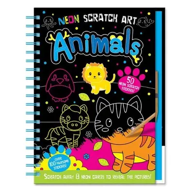 Neon Scratch Art Animals - Isaacs, Connie