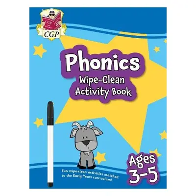 New Phonics Wipe-Clean Activity Book for Ages 3-5 (with pen) - CGP Books