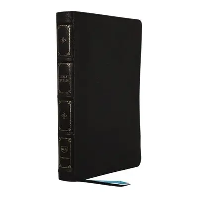 NKJV, Large Print Thinline Reference Bible, Blue Letter, Maclaren Series, Leathersoft, Black, Th