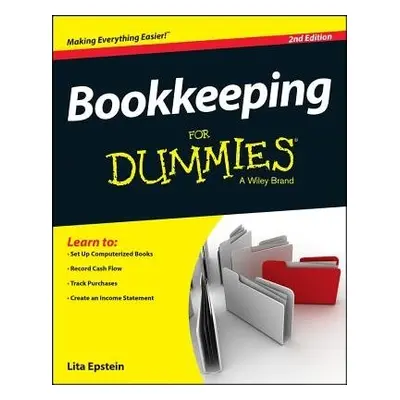 Bookkeeping For Dummies - Epstein, Lita (University of Phoenix)