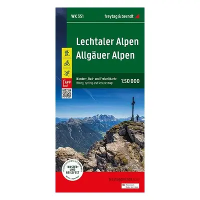 Lechtaler Alpen - Allgauer Alpen Hiking, Cycling a Leisure Map