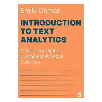 Introduction to Text Analytics - Ohman, Emily