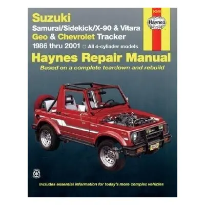 Suzuki Samurai (86-95), Sidekick (89-98), X-90 (96-98) a Vitara (99-01), Geo Tracker (86-97) a C