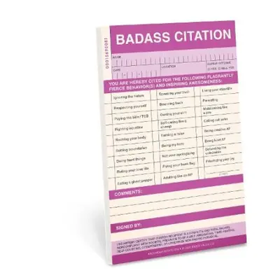 Knock Knock Badass Sticky Citation Pad