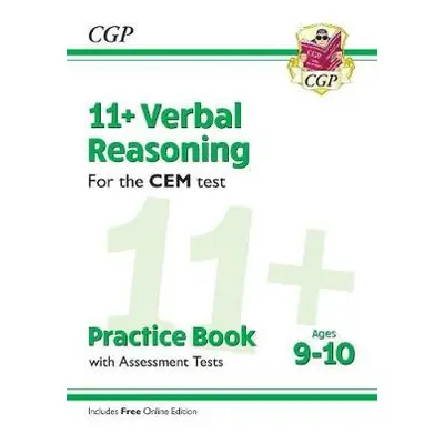 11+ CEM Verbal Reasoning Practice Book a Assessment Tests - Ages 9-10 (with Online Edition) - CG