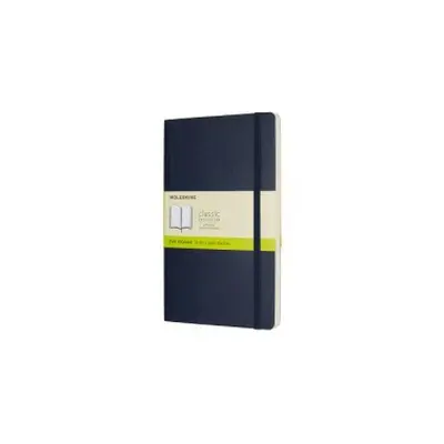 Moleskine Sapphire Blue Large Plain Notebook Soft