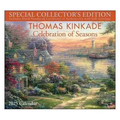 Thomas Kinkade Special Collector's Edition 2025 Deluxe Wall Calendar with Print - Kinkade, Thoma