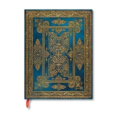 Blue Luxe (Luxe Design) Ultra Lined Hardback Journal (Elastic Band Closure) - Paperblanks